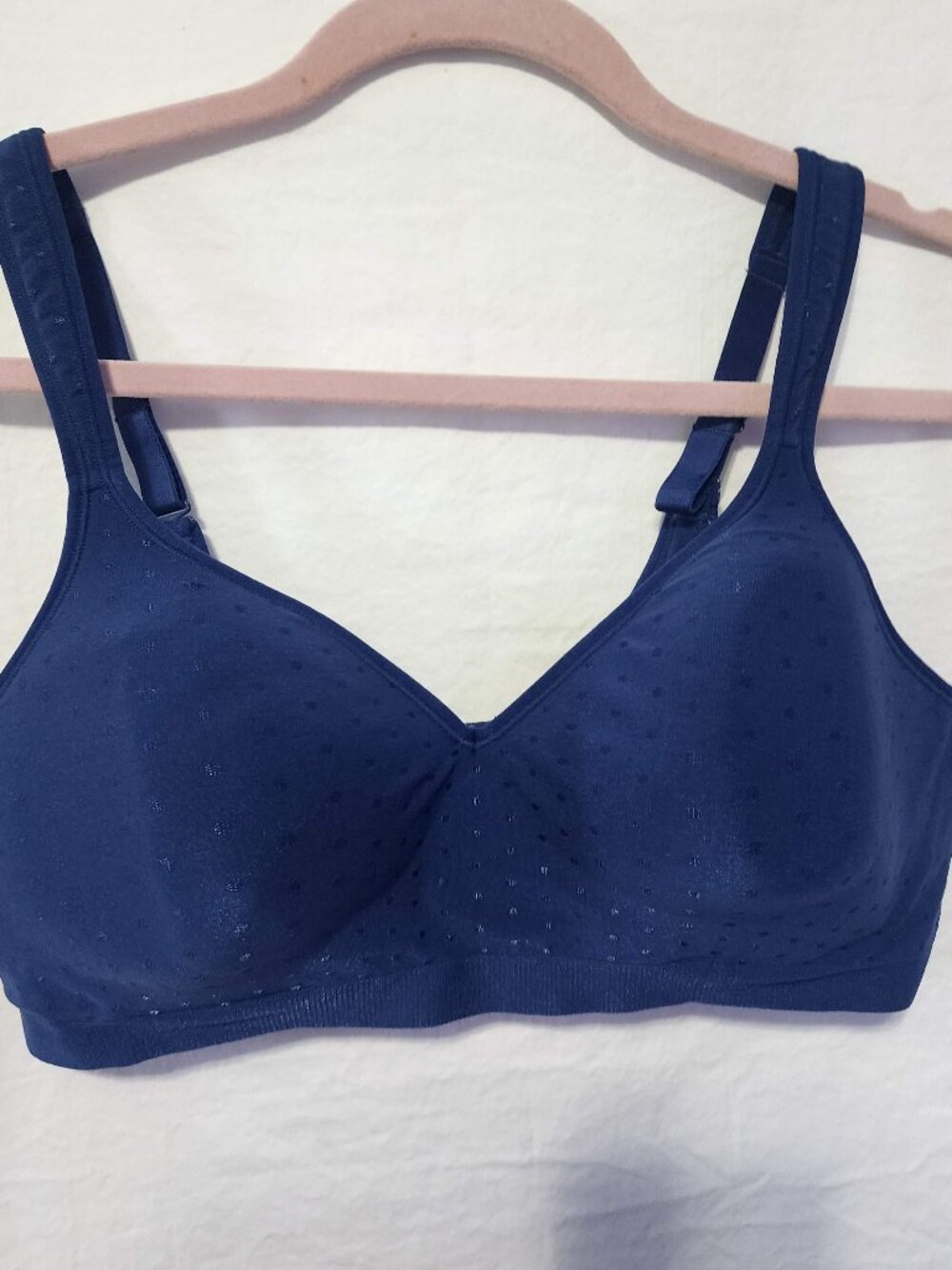 BALI Bra Women's Navy Blue 42C Seamless Wireless Padded